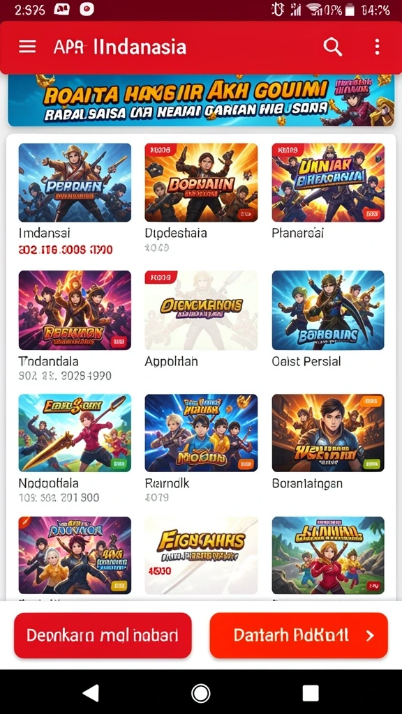 Tangkapan layar level yang menantang dan penuh rintangan.