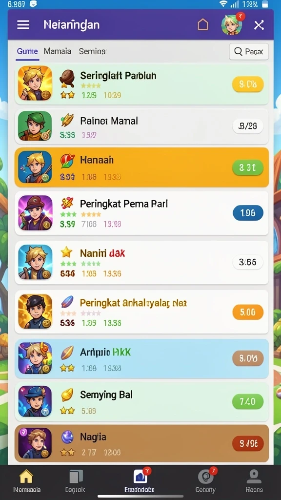 Screenshot menunjukkan grafis berkualitas tinggi dalam permainan.