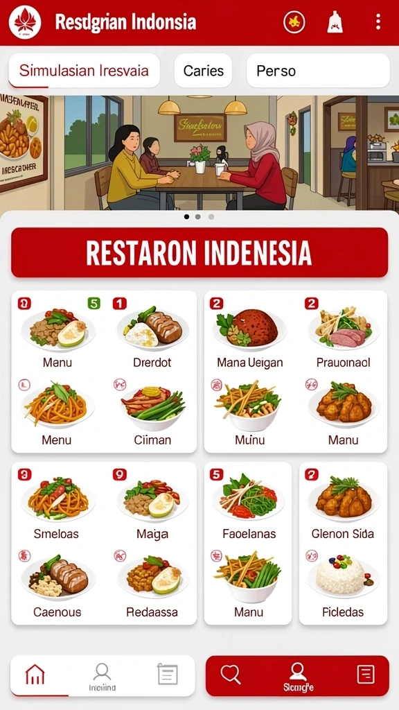 Tampilan utama game dengan karakter utama yang siap beraksi.