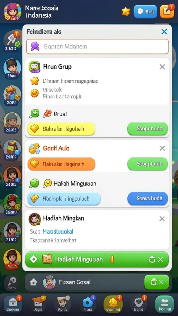 Pilihan mode permainan yang beragam dan menantang.