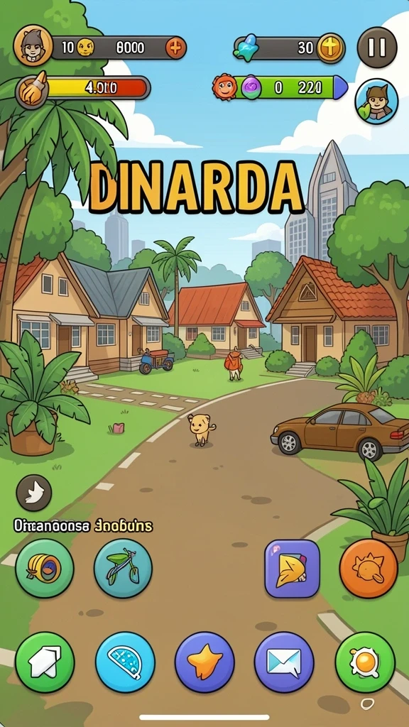 Karakter dengan desain yang unik dan menarik.