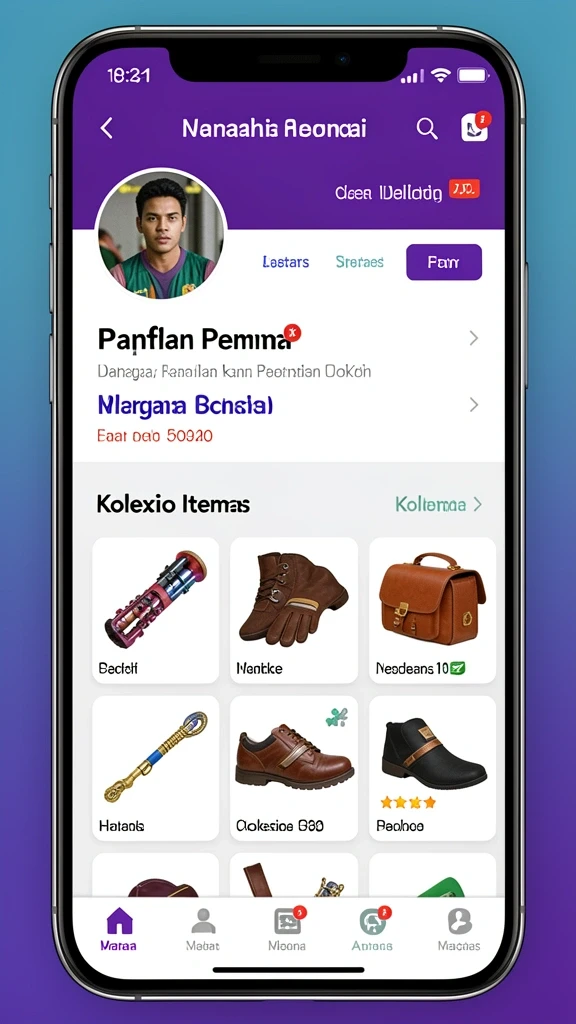 Tampilan utama DY777 yang menarik dan user-friendly.