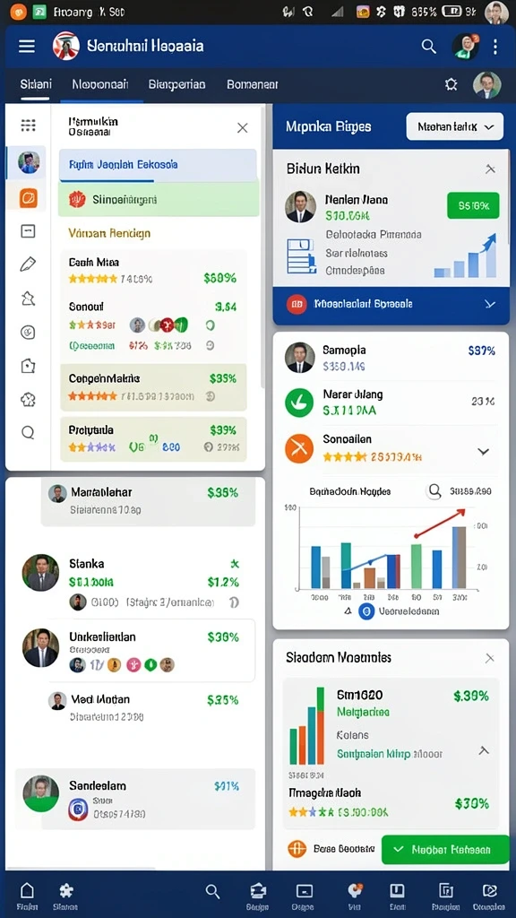 Tampilan menu utama FB168 yang menarik dan mudah dinavigasi.