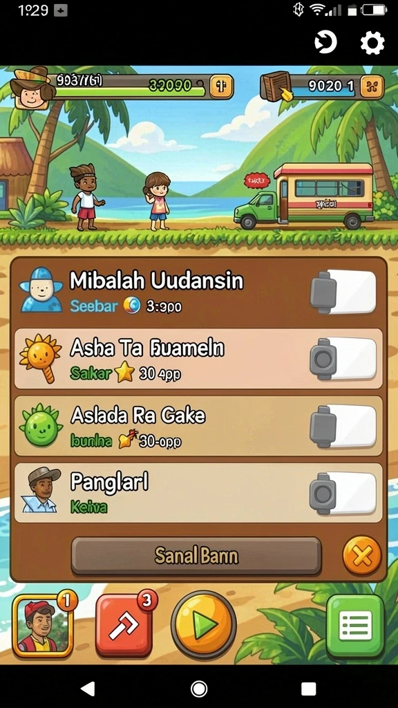 Tangkapan layar memperlihatkan misi sedang diselesaikan.