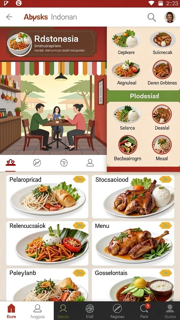 Tampilan antarmuka yang user-friendly.