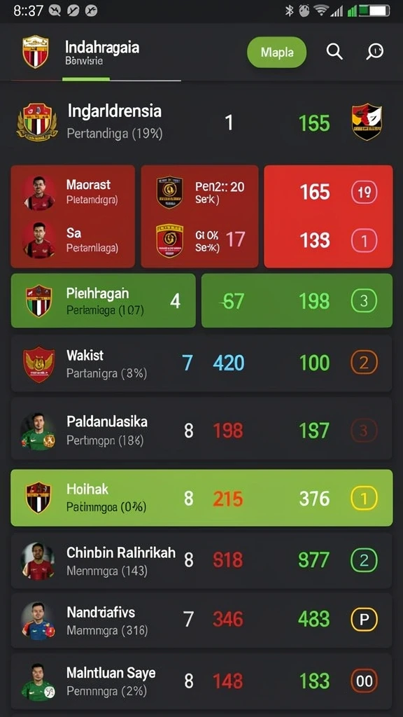 Tampilan utama yang menarik dengan karakter yang beragam.