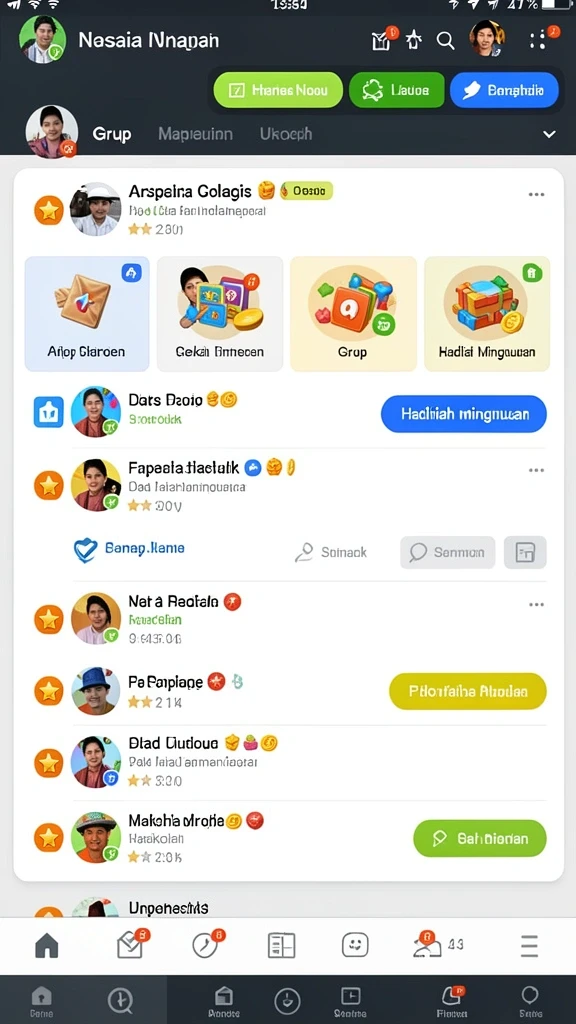 Screenshot menunjukkan karakter yang sedang bermain dalam misi yang menantang.
