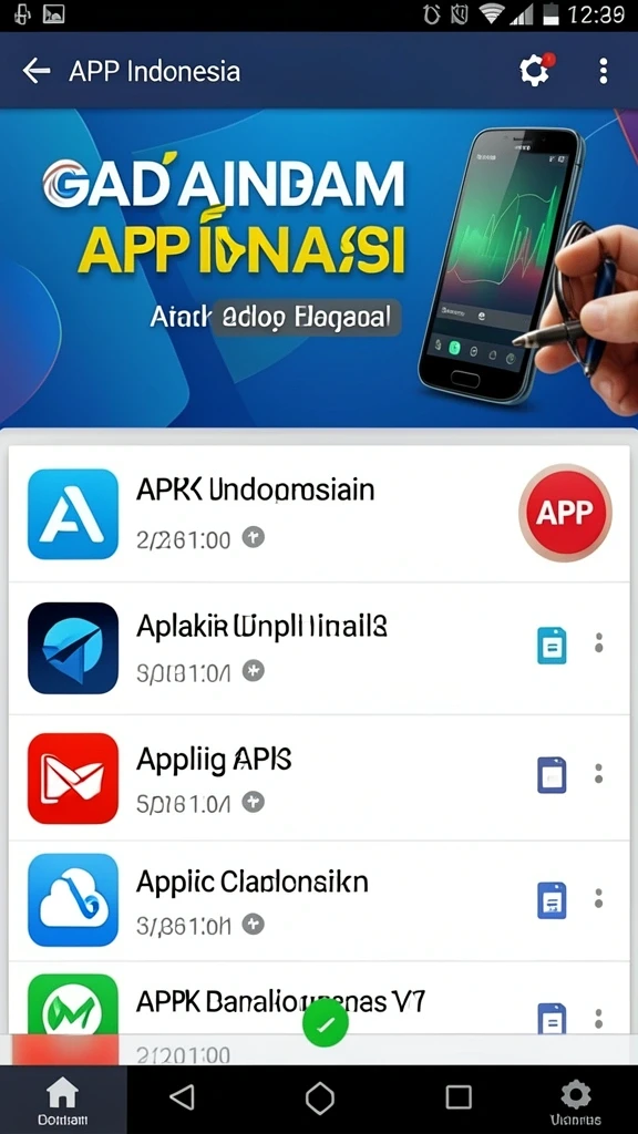 Tampilan menu utama yang menarik.