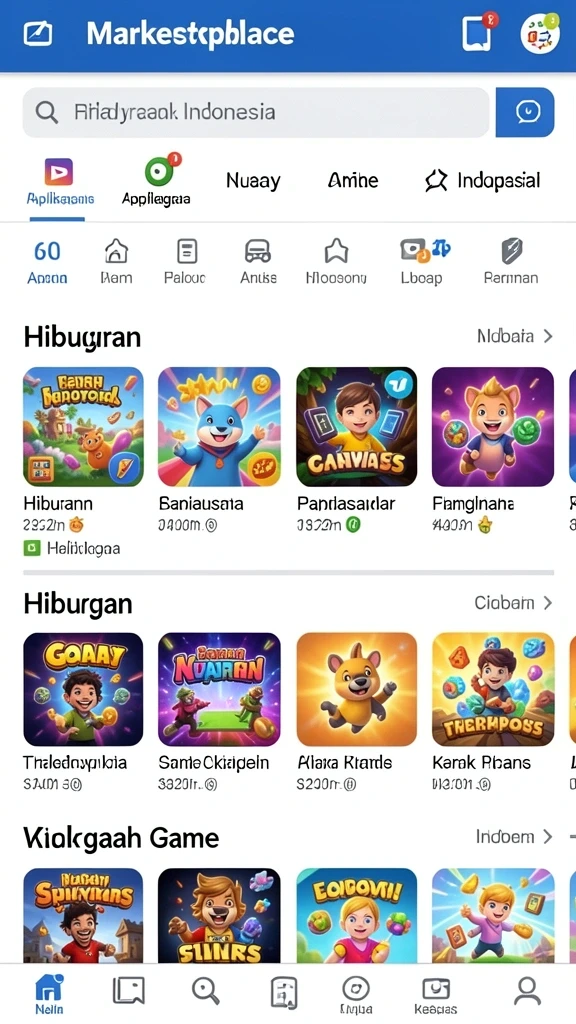 Tampilan grafis yang memukau dan berwarna-warni.