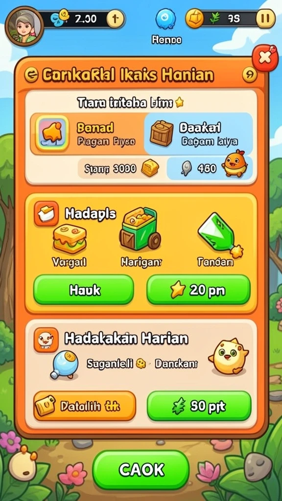 Karakter unik dengan kemampuan yang beragam.