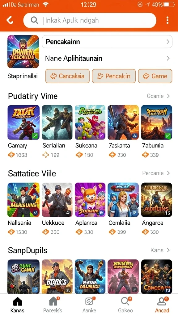 Varian permainan yang beragam dan seru.