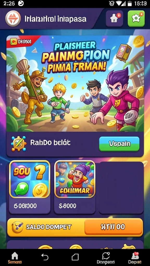 Tampilan grafis yang memukau dan penuh warna.