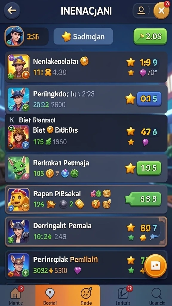 Karakter unik yang dapat kamu kostumisasi.
