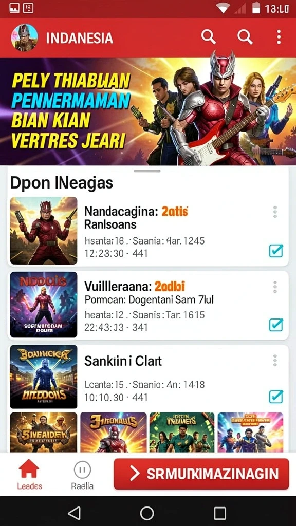Screenshot menampilkan karakter utama dalam pertarungan epik.