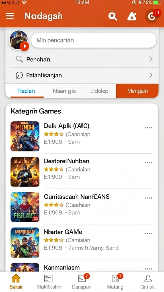 Karakter unik dengan kemampuan menarik.