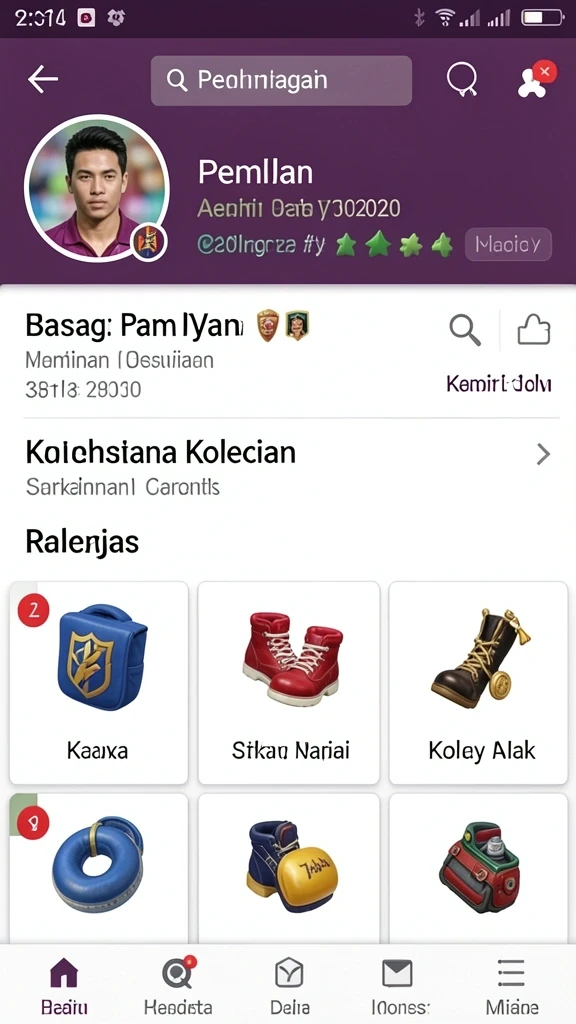 Menu opsi yang lengkap dan mudah dinavigasi.