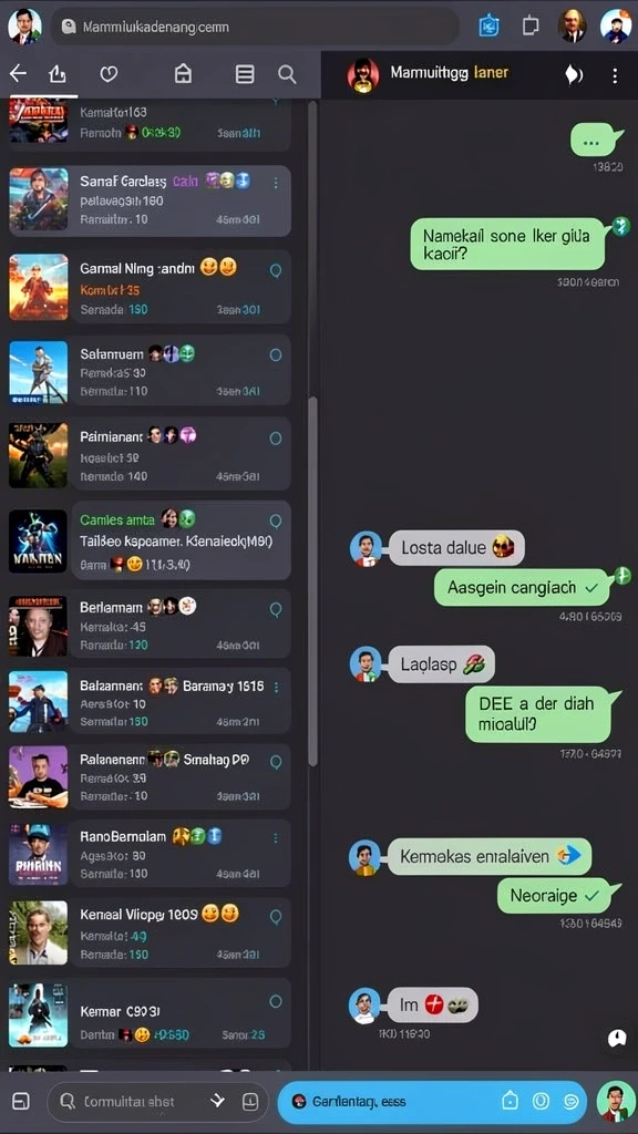 Screenshot yang menunjukkan variasi tema permainan slot.
