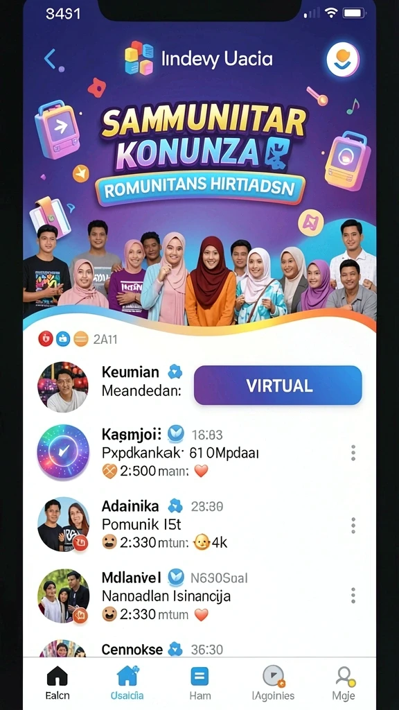 Tampilan level pertama yang menawan.