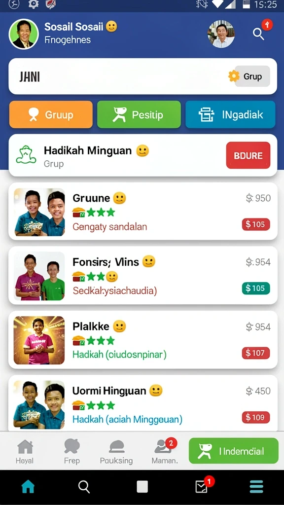 Screenshot menampilkan antarmuka yang intuitif saat memilih permainan.