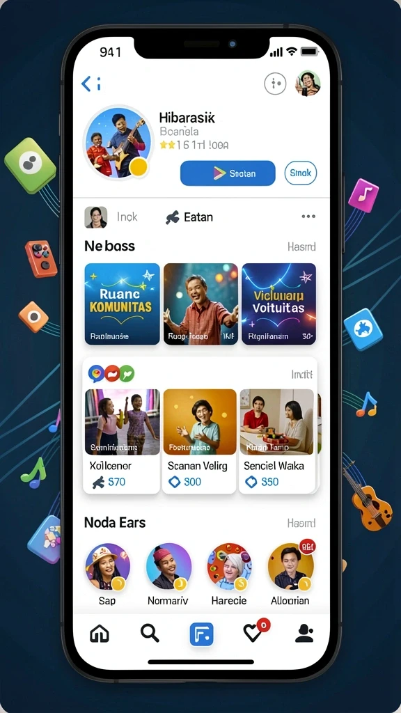 Screenshot menunjukkan grafis yang memukau dan karakter menarik.