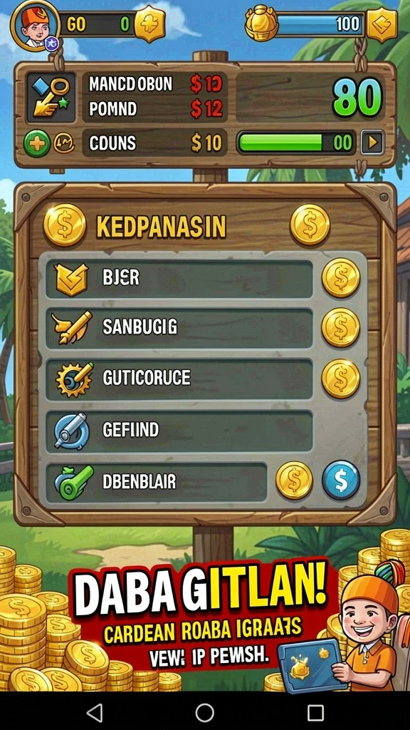 Tampilan antarmuka yang intuitif dan menarik.